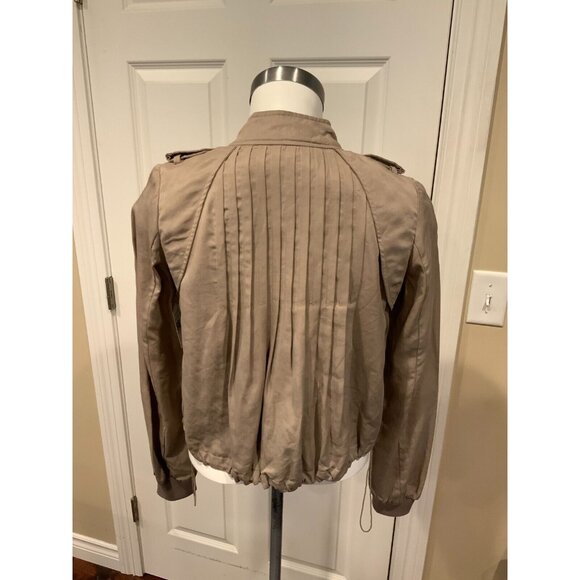 Daughters of the Liberation Anthropologie Light Brown Zip-Up Jacket, Size XS - Picture 4 of 5